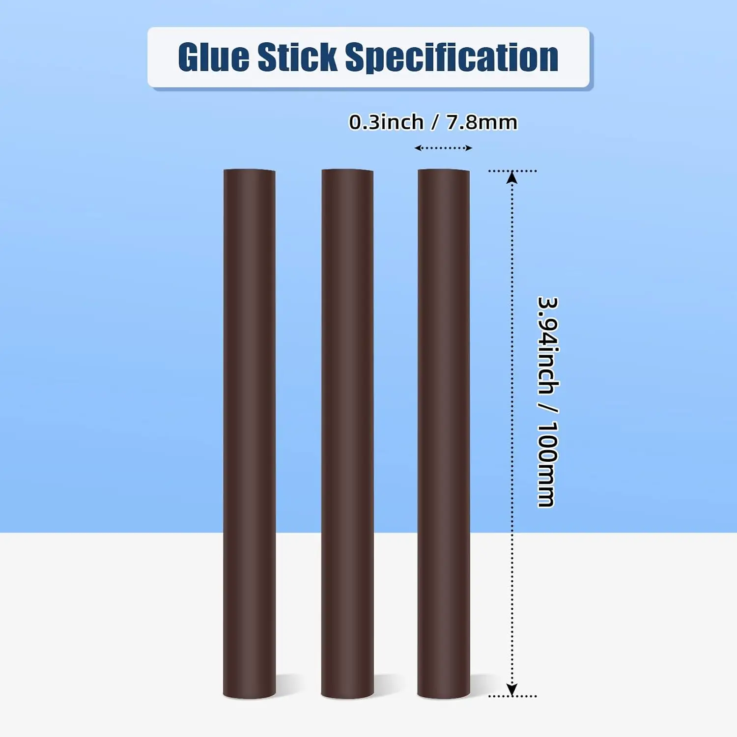 24 Pcs Professional Hair Extensions Sticks, Hair Styling Tool Gun Glue Wig Hair Extension Hot Glue Adhesive Sticks ,Wig Tool