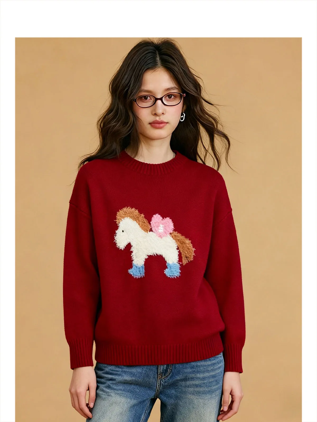 

Вязаный свитер Forever 2 Festive Cisas, красный, в праздничном стиле, для женщин, зимний, для создания атмосферы торжества...