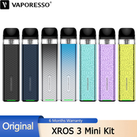 New Original Vaporesso XROS 3 Mini Kit 1000mAh Battery Vape 2ml XROS Pod Cartridge MTL to RDL Electronic Cigarette Vaporizer