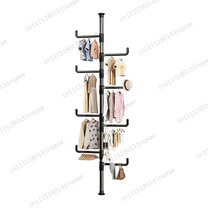 Space-saving 5-layer Folding Arm Hanger Indoor Clothes Drying Storage