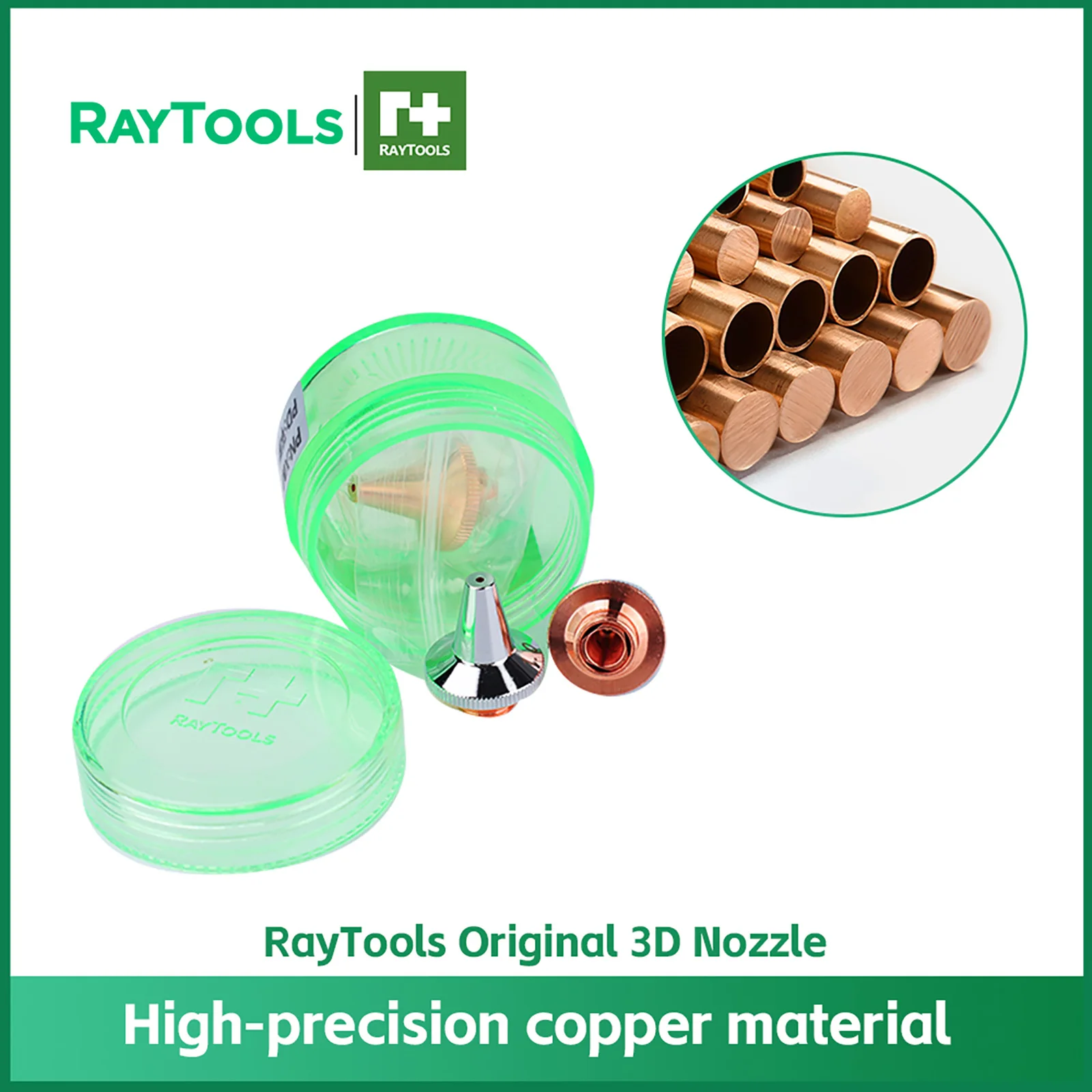 Raytools Original Laser Nozzles D28 D32 3D M8 Single Double Chrome Layer for Fiber Cutting Machine