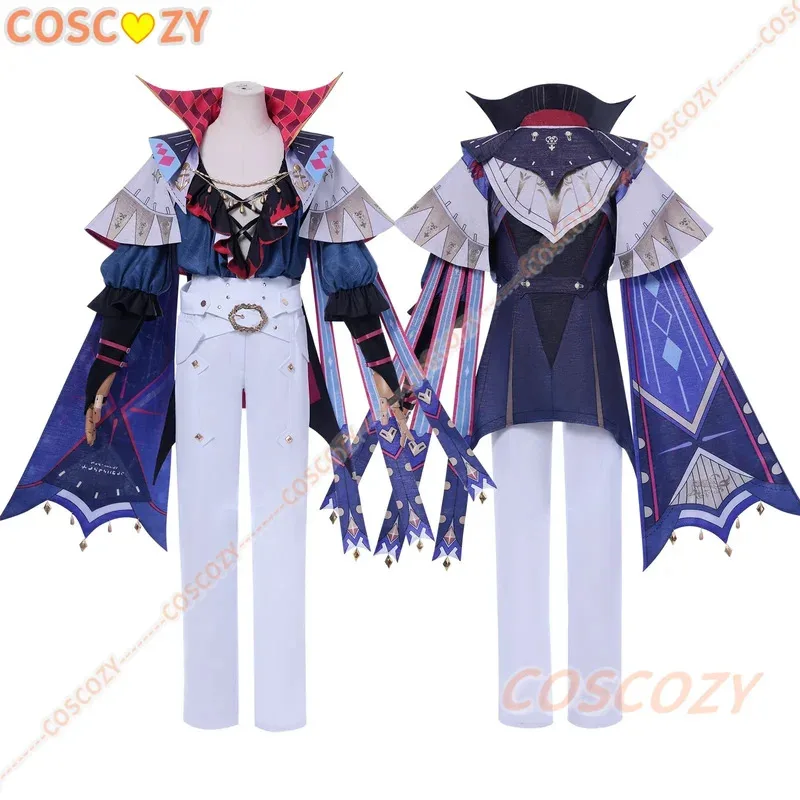 Game Wuthering Waves Brant Cosplay Costume Wig Suit Tattoo Hat Carnival Halloween Comic Con Animation Party Outfit for Men Boys