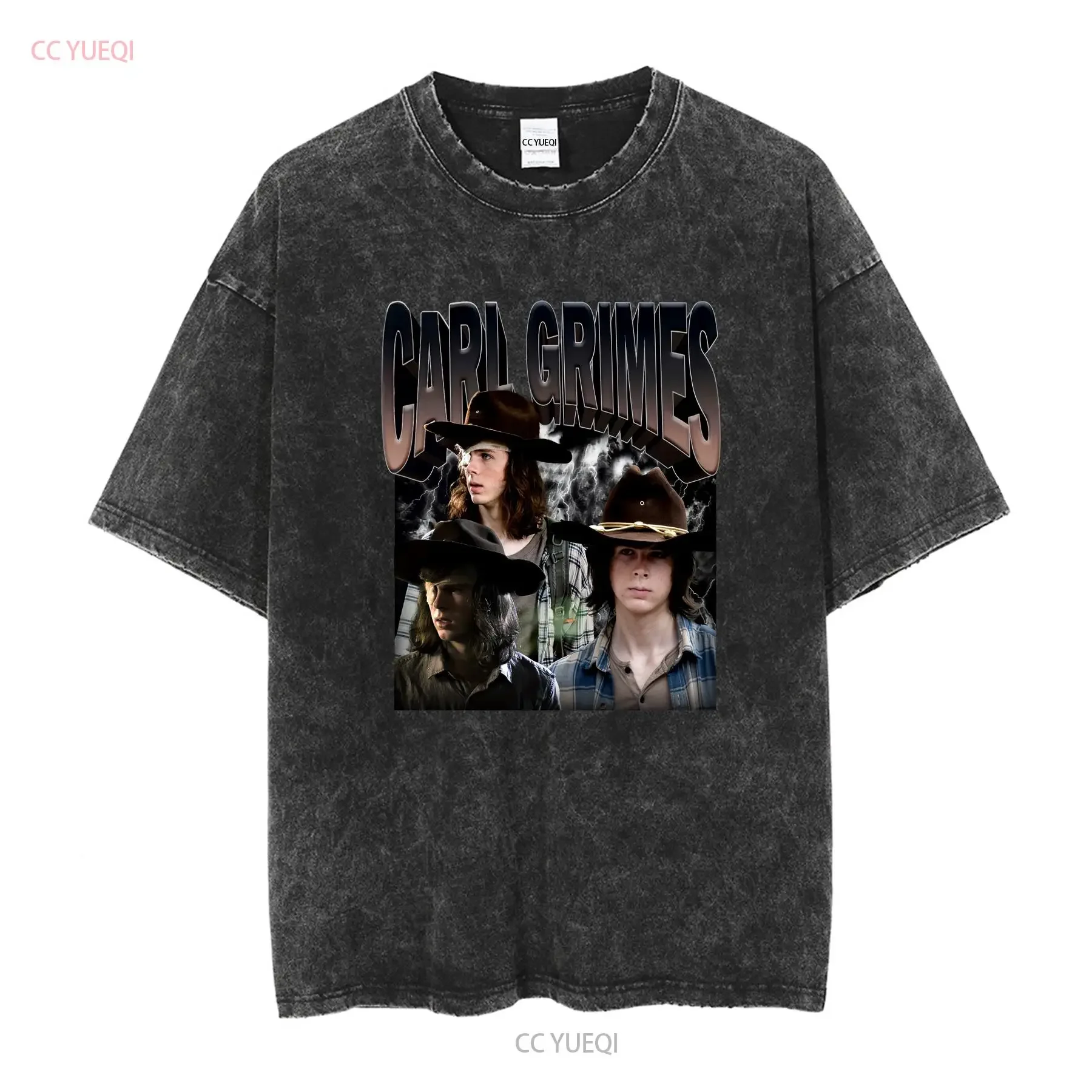 Limited Carl Grimes Vintage 90s Oversize T Shirt Chandler Riggs Homage Retro Class long or short sleeves vintage Washed