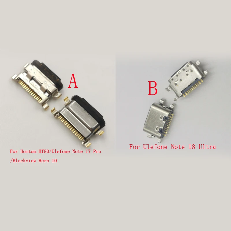 

10-50Pcs USB Charging Charger Dock Type C Connector Plug For Homtom HT80 Blackview Hero 10 Ulefone Note 17 Pro 18 Ultra Note17