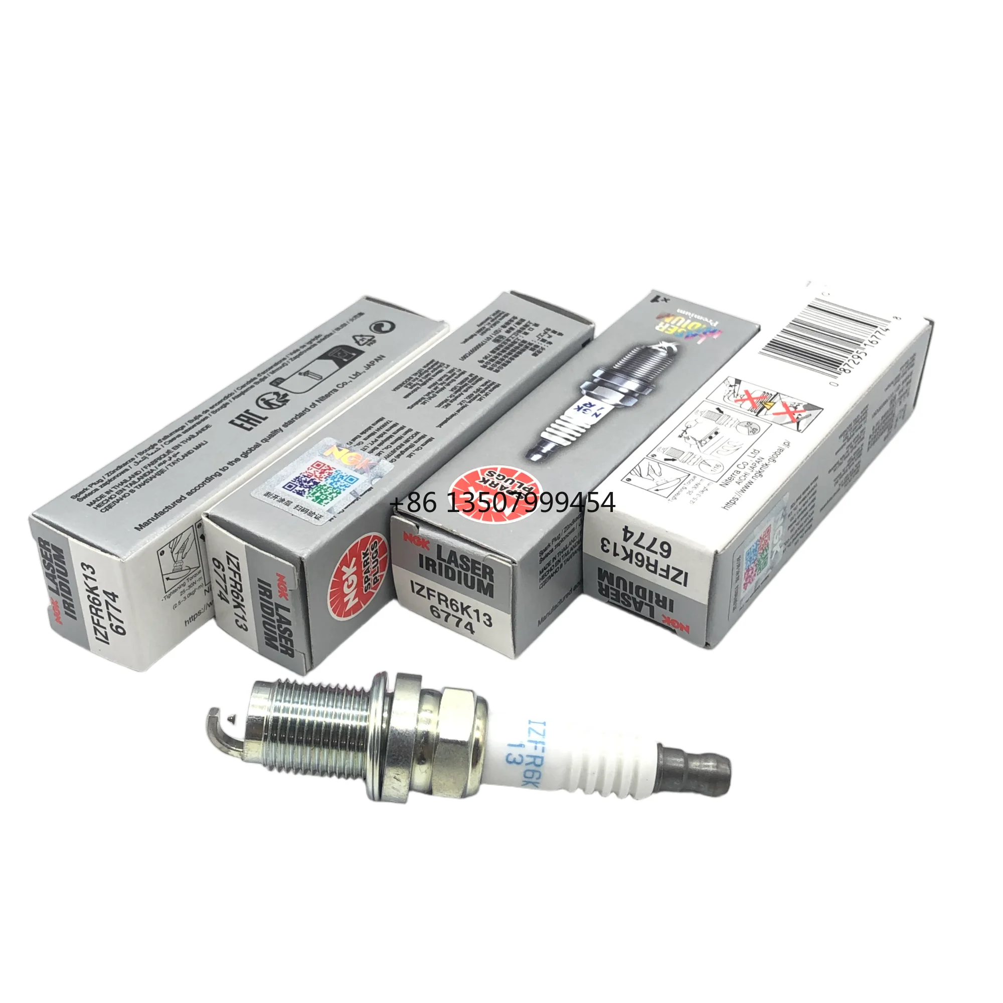 

For NGK IZFR6K13/6774 9807B56A7W Laser Iridium Spark Plugs for HONDA