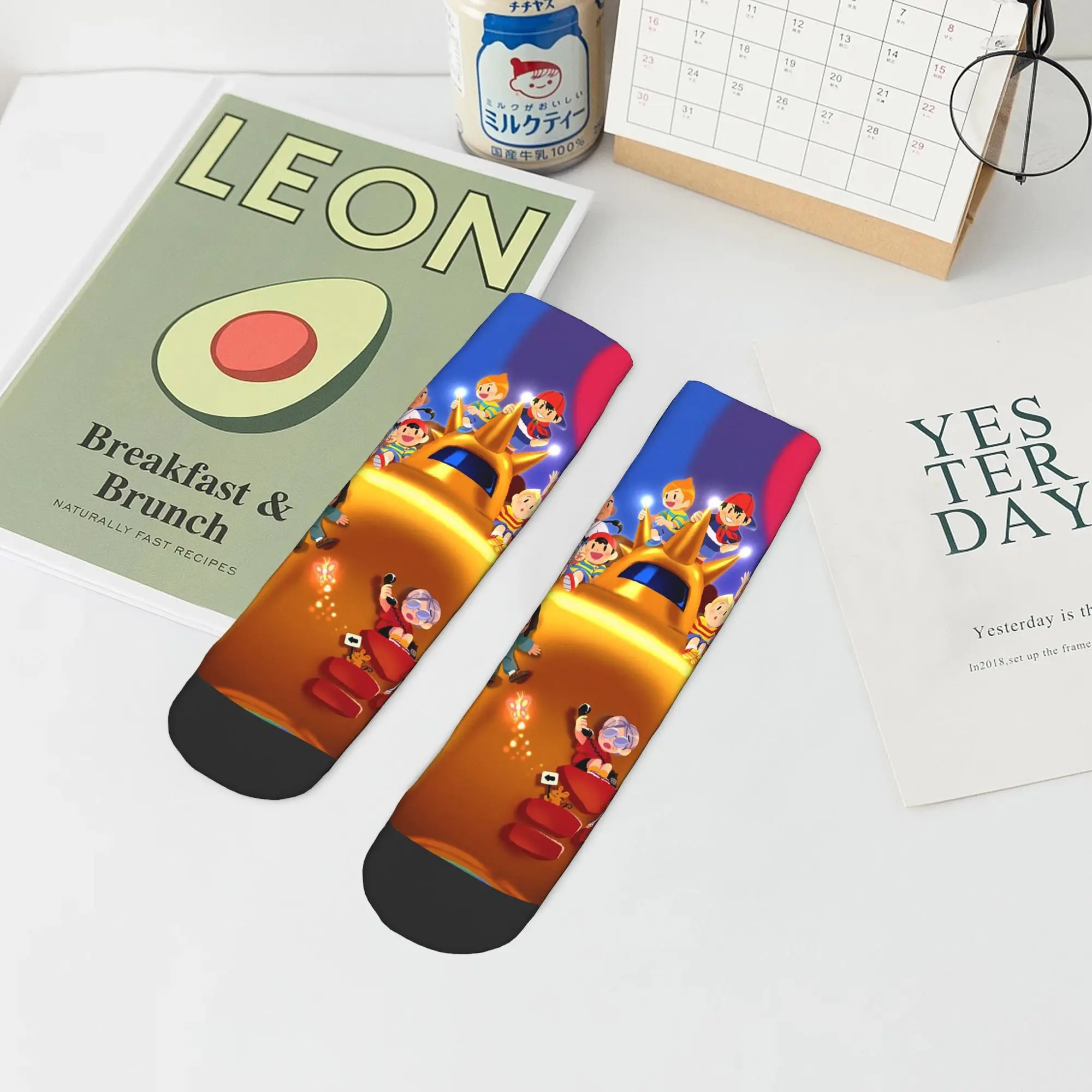 Calcetines Earthbound Harajuku Medias de alta calidad Calcetines para todas las estaciones Accesorios para regalo de cumpleaños unisex