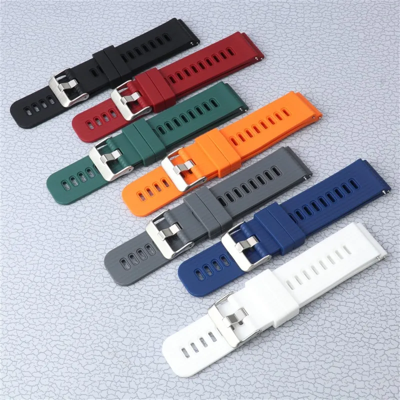 2026 New Coming Smart Watch Strap Men's Silicone Rubber Quick Release Watch Strap 22mm