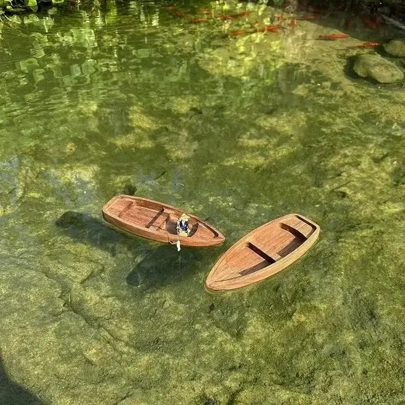 

1Pcs Fairy Garden Home Decoration Ceramics Fisherman Boat Figurines For Aquarium Fish Tank Lanscape Bonsai Rockery Ornament