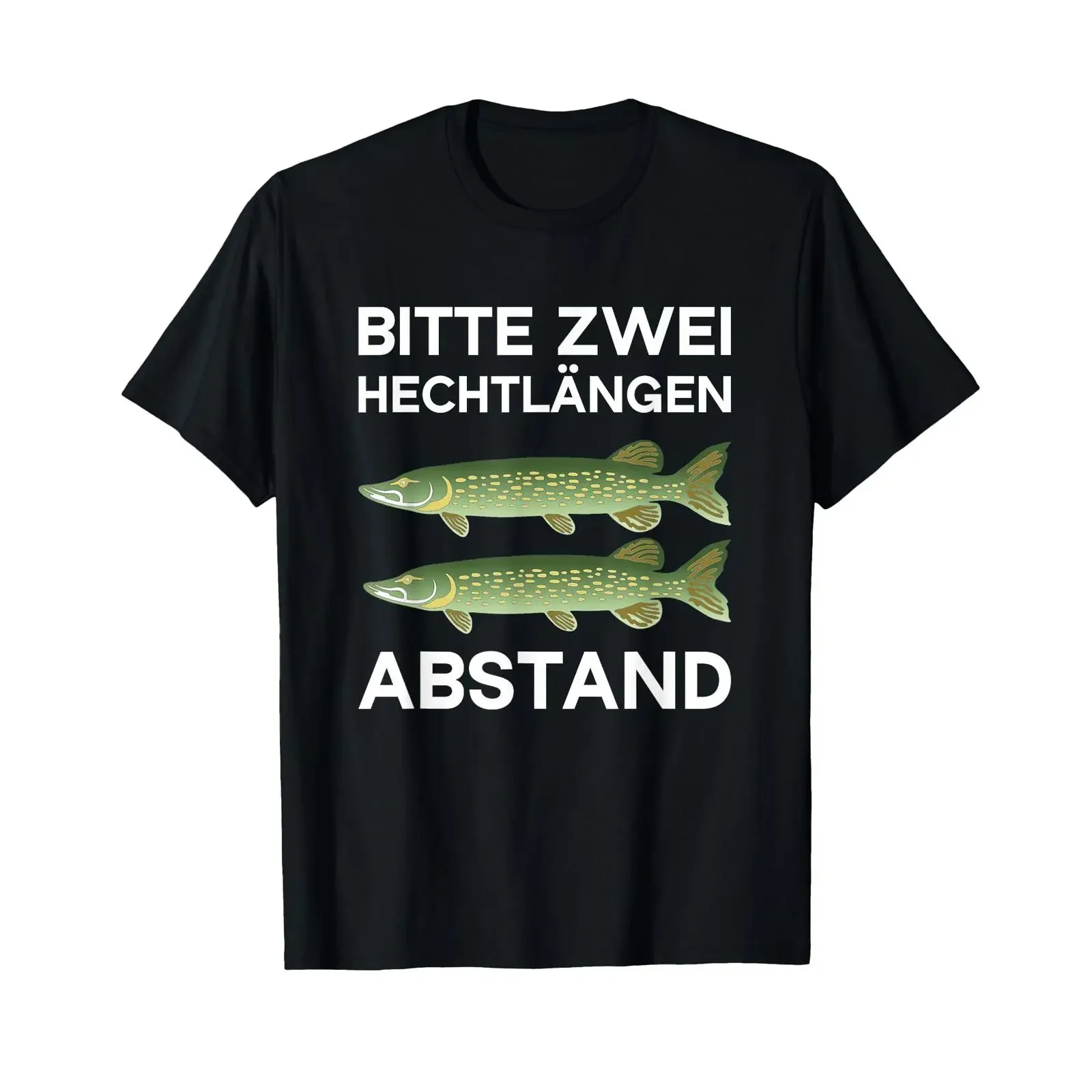 Please keep a distance of 2 pike lengths Funny angler gift T shirt vintage Washed Top For Everyday Wear Unisex Slightly Casual