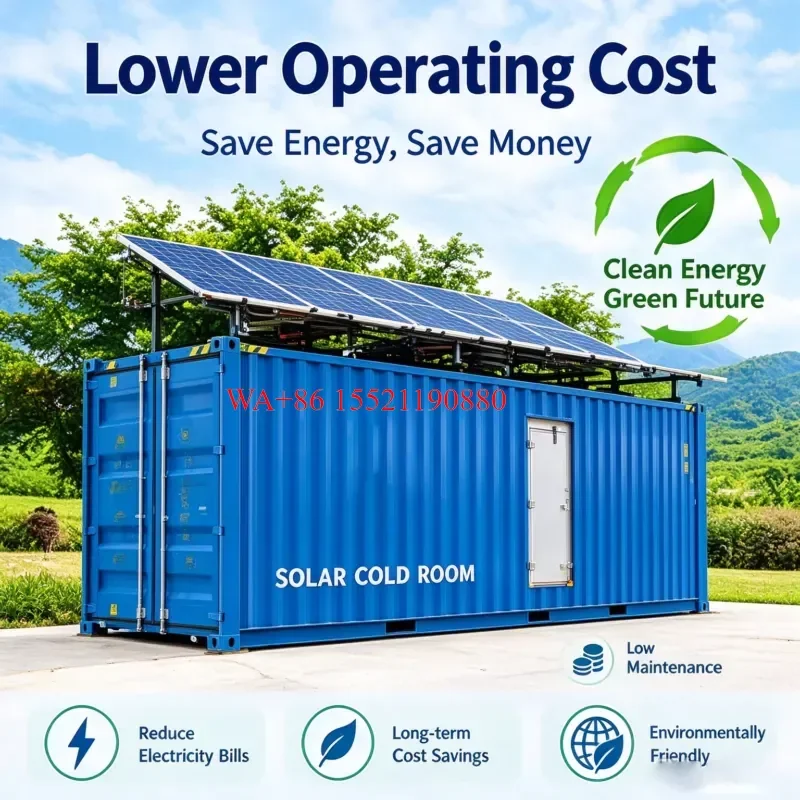 WMWMNU for Off-Grid Solar Power 20ft 40ft Cold Room Solar With Panel And Battery Solar Power Supply