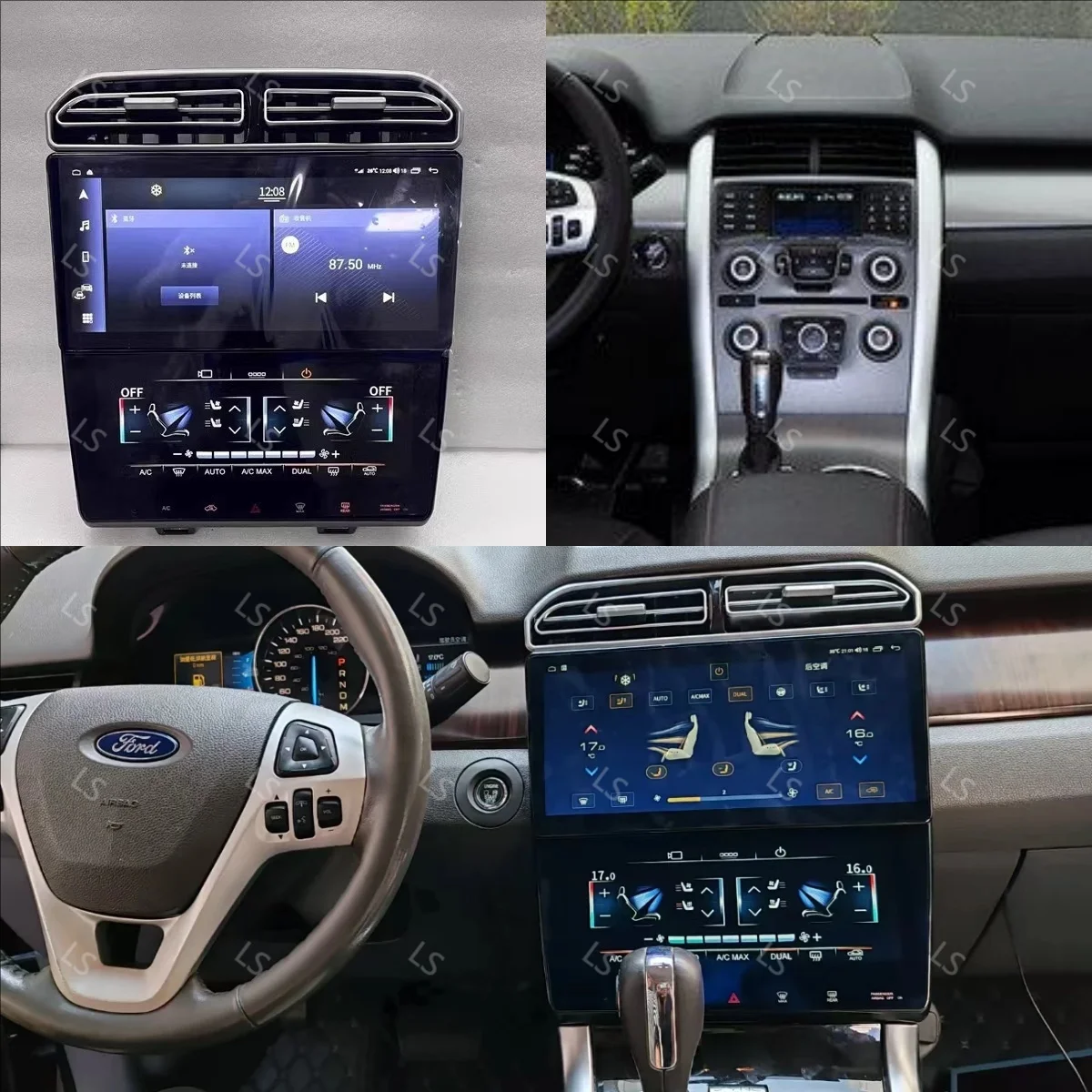 

Carplay Android Car GPS Navigation For Ford Edge 2010-2014 Multimedia Player Head Unit Car Radio Update QLED Touch Screen