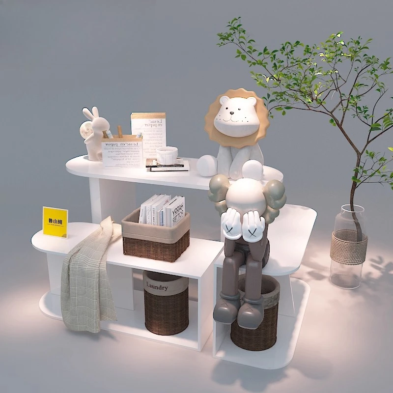 Nakajima Display Table Water Station Cosmetics Daily Chemical Products Display Table White Clothing Underwear Store High and Low