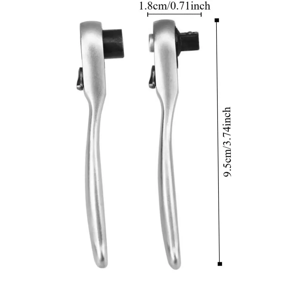 Mini chiave a cricchetto da 72 denti Presa a sgancio rapido o portapunte Chiave con impugnatura a cricchetto da 1/4 Guida Efficiente serraggio