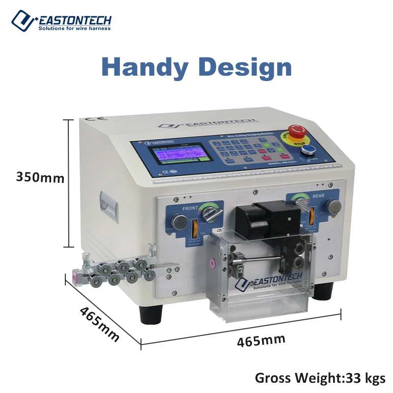 Fully Automatic Desktop Low Noise Computer Wire Cutting & Stripping Machine EW-02A+ USB Cable Wire Peeling Machine
