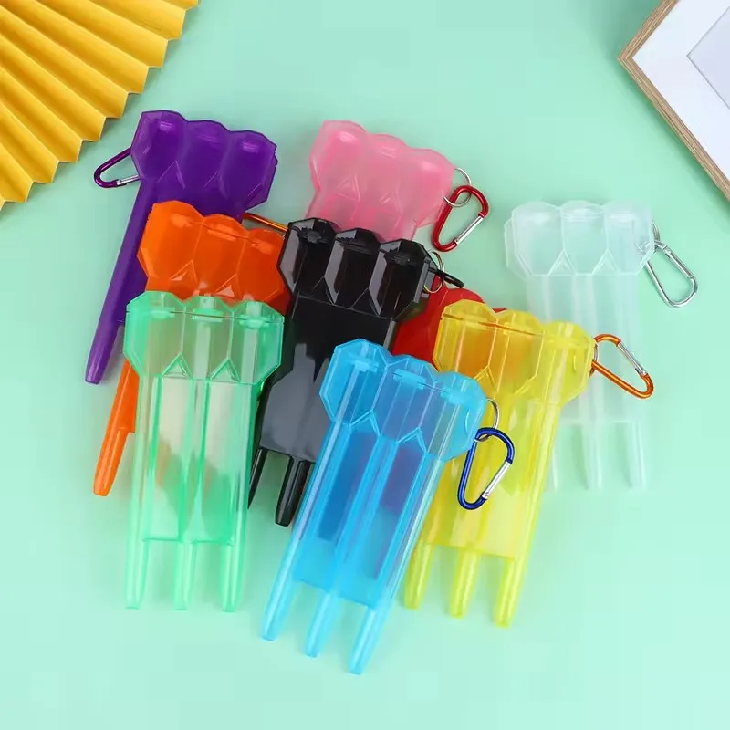 Dart Box New 1Pc Dart Box Portable Transparent Darts ABS  Key Lock Buckle Integrated Universal Dart Box Suitable for Most Darts