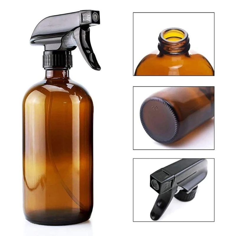 2 قطعة 250 مللي زجاجات رذاذ زجاجية فارغة حاوية قابلة لإعادة الملء للزيوت العطرية