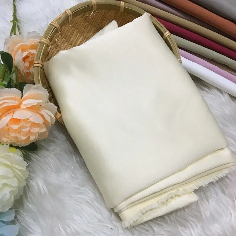 Thick matte satin Huadanni high-end clothing wedding satin solid color fabric evening dress, windbreaker, suit, satin fabric