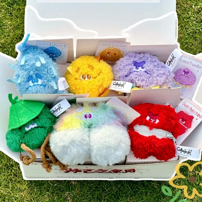 

Genuine TNTColliegogo Fluffy Ball Plush Weather Series Blind Box Cute Plush Bag Charm Keychain Pendant Decor Collectible Gifts