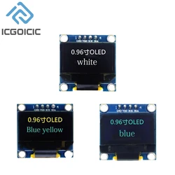 0.96 Inch OLED Display Module 128x64 Pixel I2C SSD1306 Luminous OLED Screen Board Compatible With Arduino Raspberry Pi ESP32