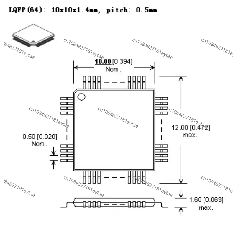 for DIL48/QFP64 ZIF STM32 LQFP64 EL-NEC Special Burn Te-st Stand Adapter