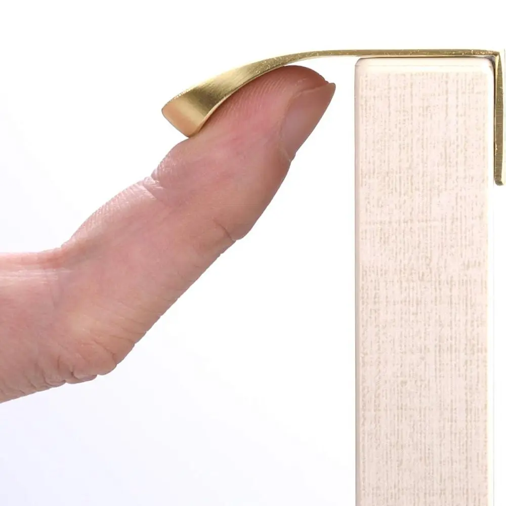 

Accessories Kitchen Edge Finger Pull Concealed Hardware Hidden Bar Pulls Aluminum Drawer Pulls