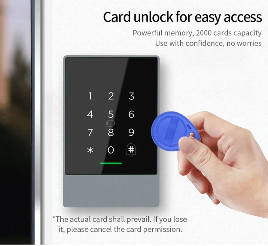 TTLOCK K3W/K3F Fingerprint Access Control Door System Opener for Intercom Nfc Bluetooth Electric Gate Keypad 13.56Mhz RFID Card