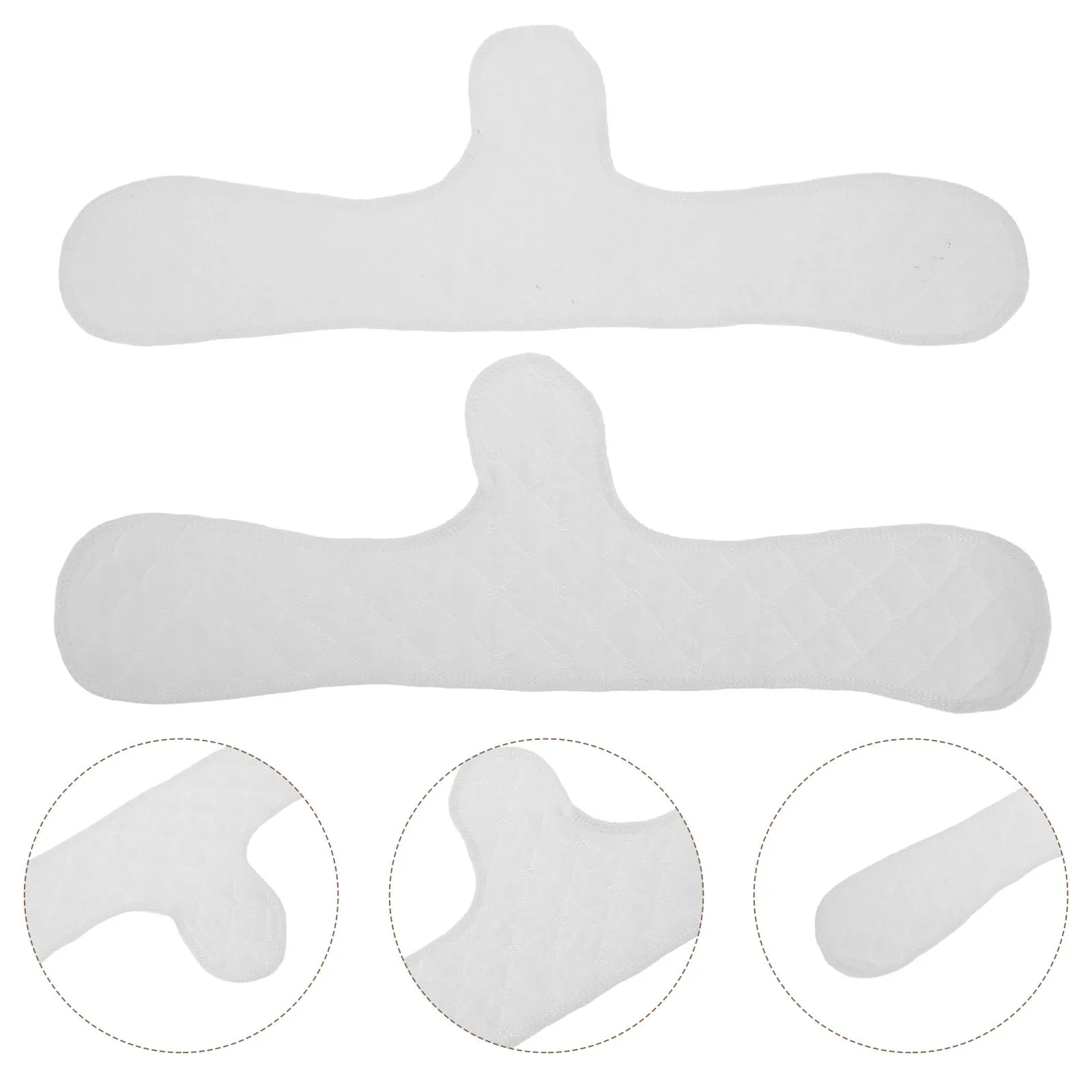 

2Pcs Reusable Cotton Pads Bra Liners Sweat Absorbing Breathable Moisture Wicking Inserts for Comfort