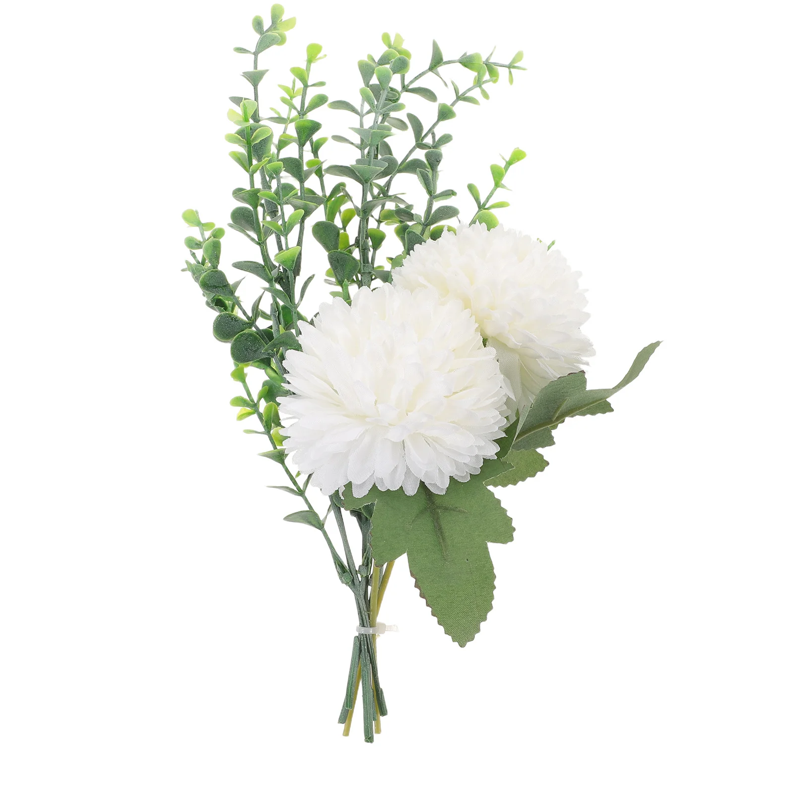 

Artificial Chrysanthemum Ball Flowers Fake Mums Pom Pom Long Stem DIY Thanksgiving Wedding Bouquet Table Centerpiece Home Garden