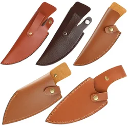 Knife Sheath Kitchen Knife PU Sheath With Belt Loop Pocket Multi-Function Tool Portable Knife Protective Cover Leather Sheath