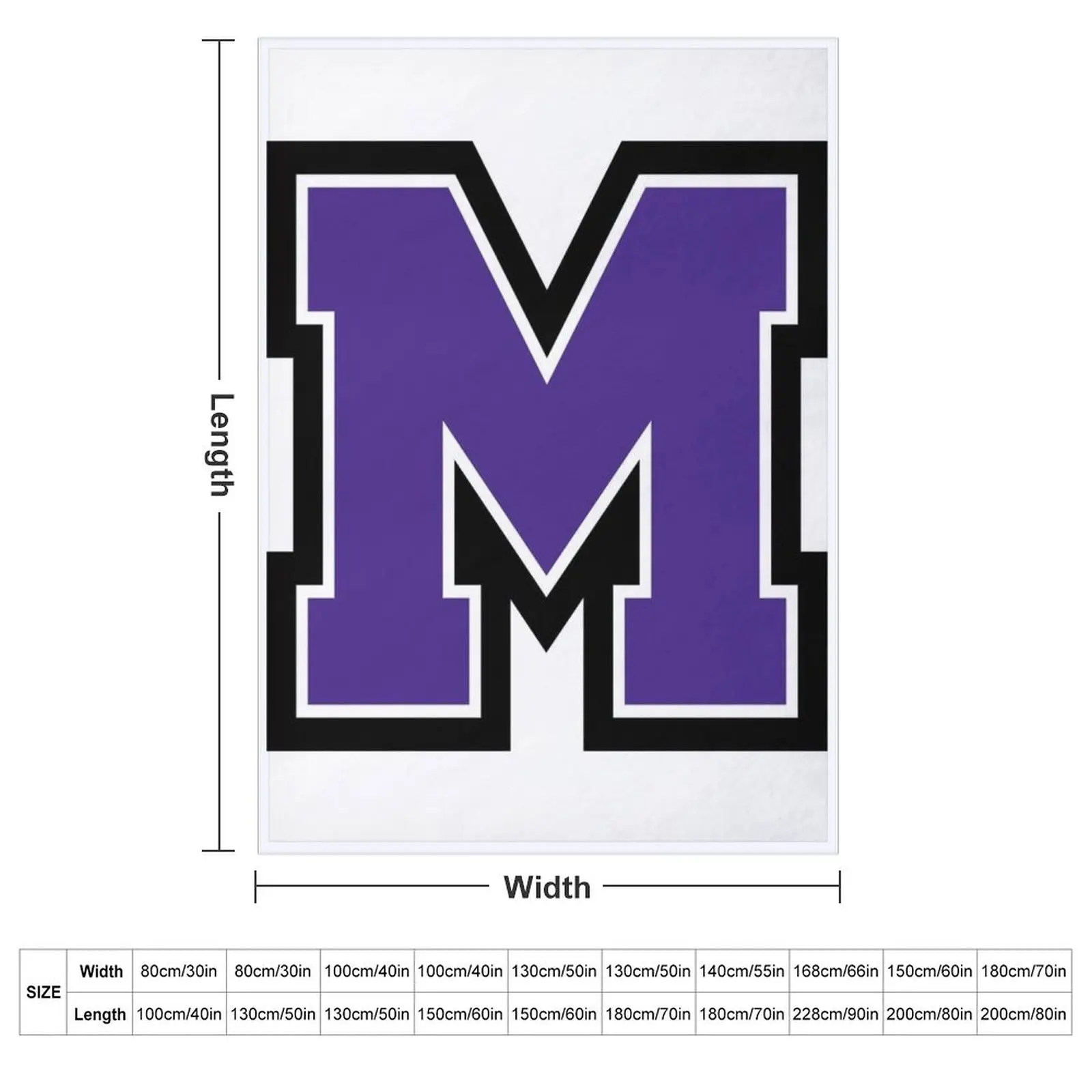 Mount Union raiders Throw Blanket couch cozy soft plush fuzzy picnic outdoor blanket