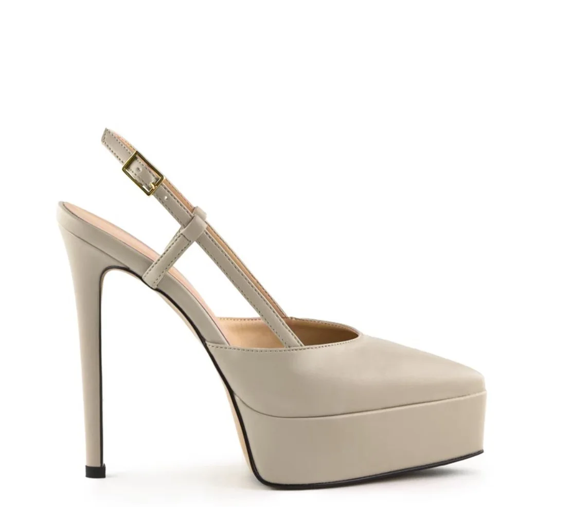 

New Spring/Summer Women's Multicolor Slingback High Heels Single Platform Stiletto Heels Pointed Stylish Sexy Evening High Heels