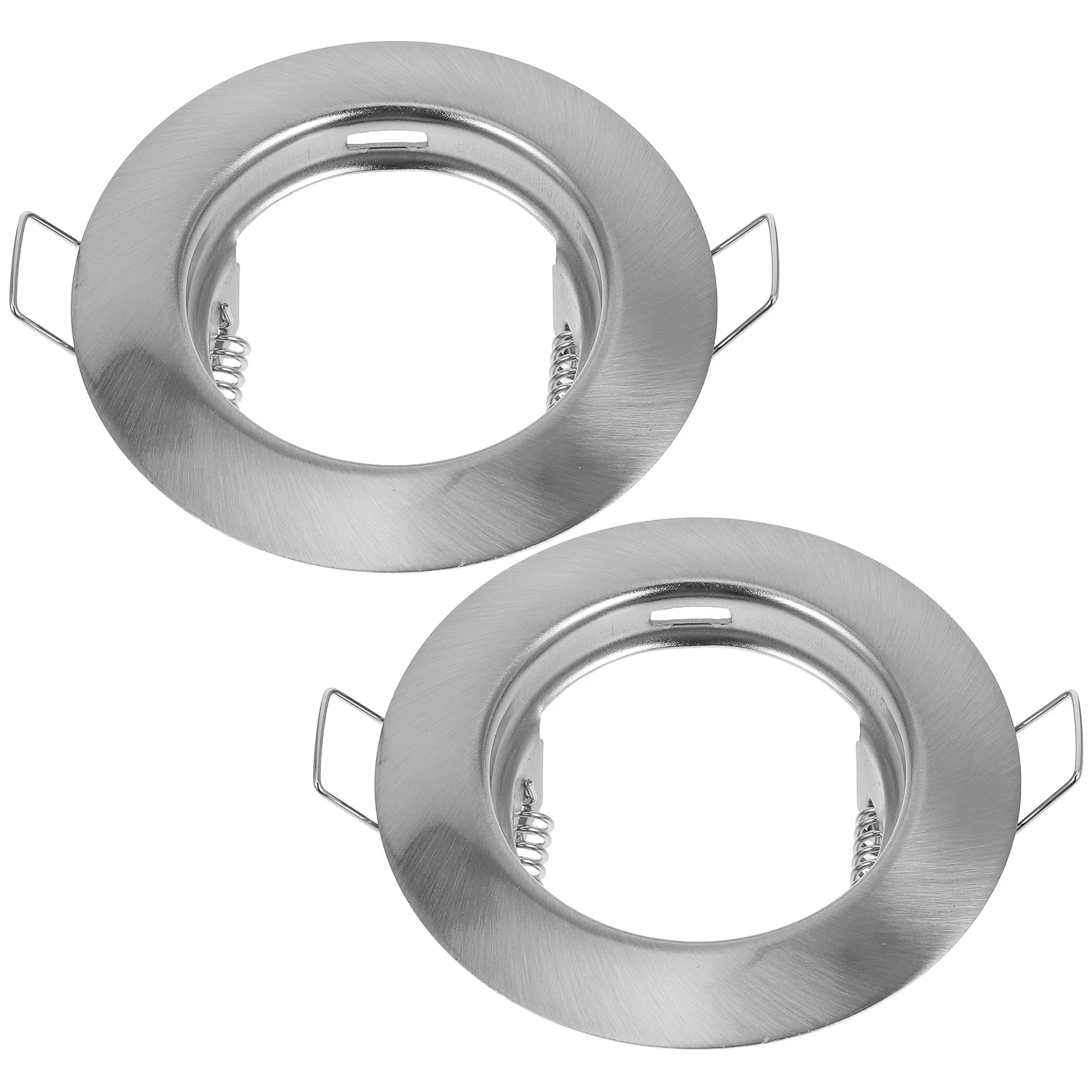

2Pcs Recessed Light Frames Metal Trim Round Spotlight Fittings Ceiling Mounting Bracket for LED Downlight Ceiling Fixtures