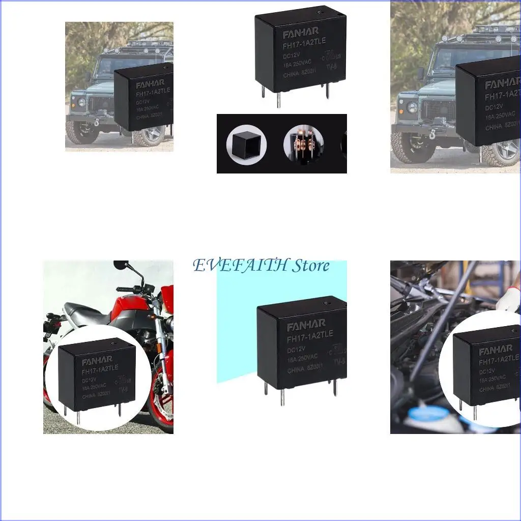 

124B Universal 12V REAL 4 PIN -контакт 16AMP Tractor Truck Boat Auto