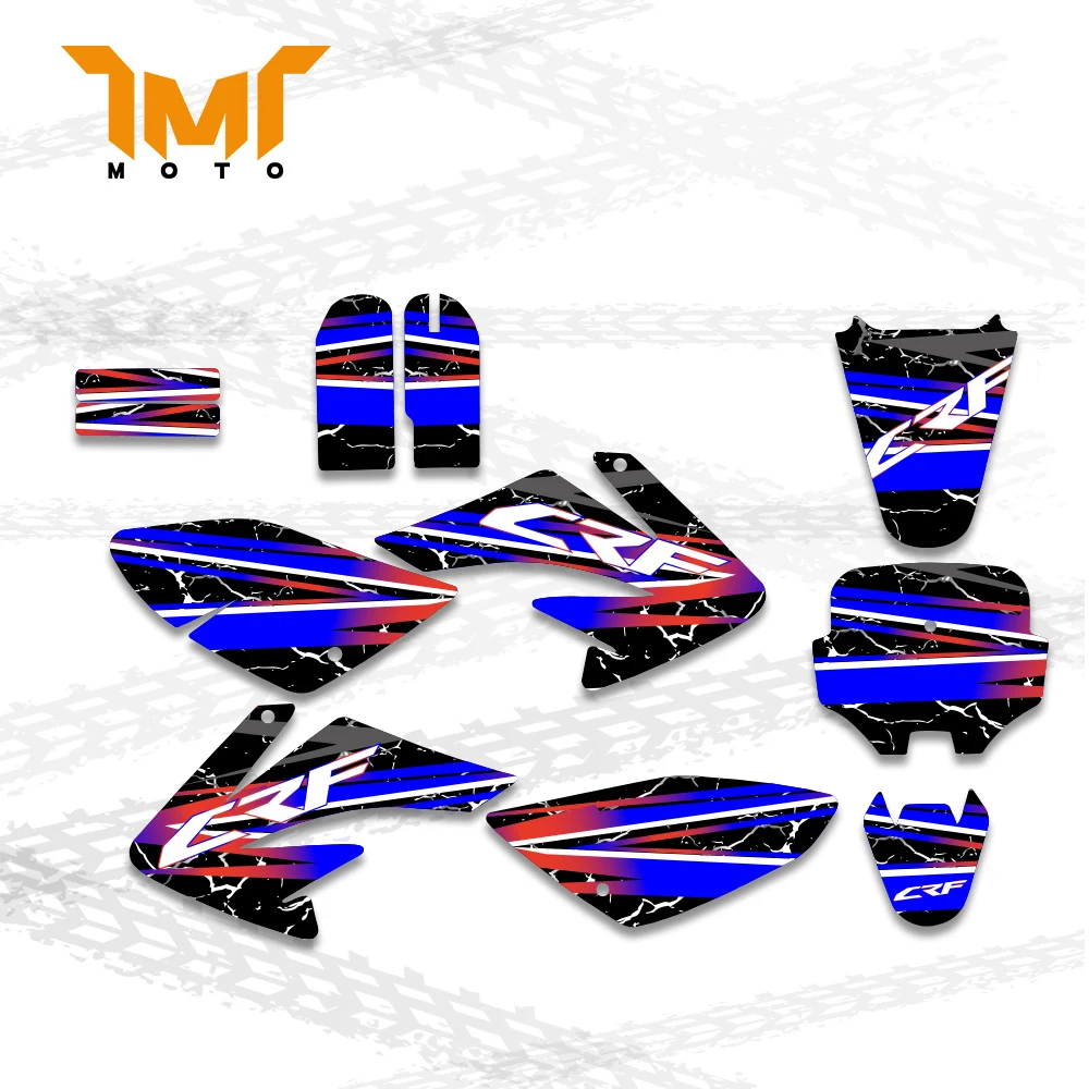 

TMT New Decal Stickers For Honda CRF70 CRF 70 2004 -2007 2008 2009 2010 Motorcycle Graphics Background Stickers Customize