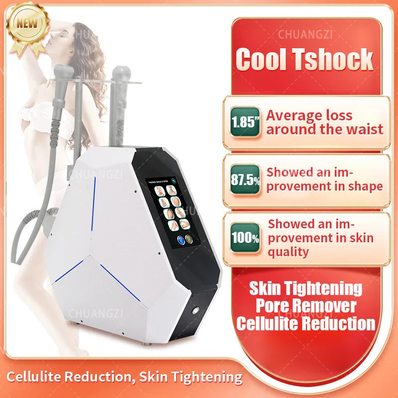 

Cool Tshock Cryo EMS 2 Handles Plates Pads Sculpting Machine Cool Freeze Fat Burning Skin Lifting Local Slimming Device