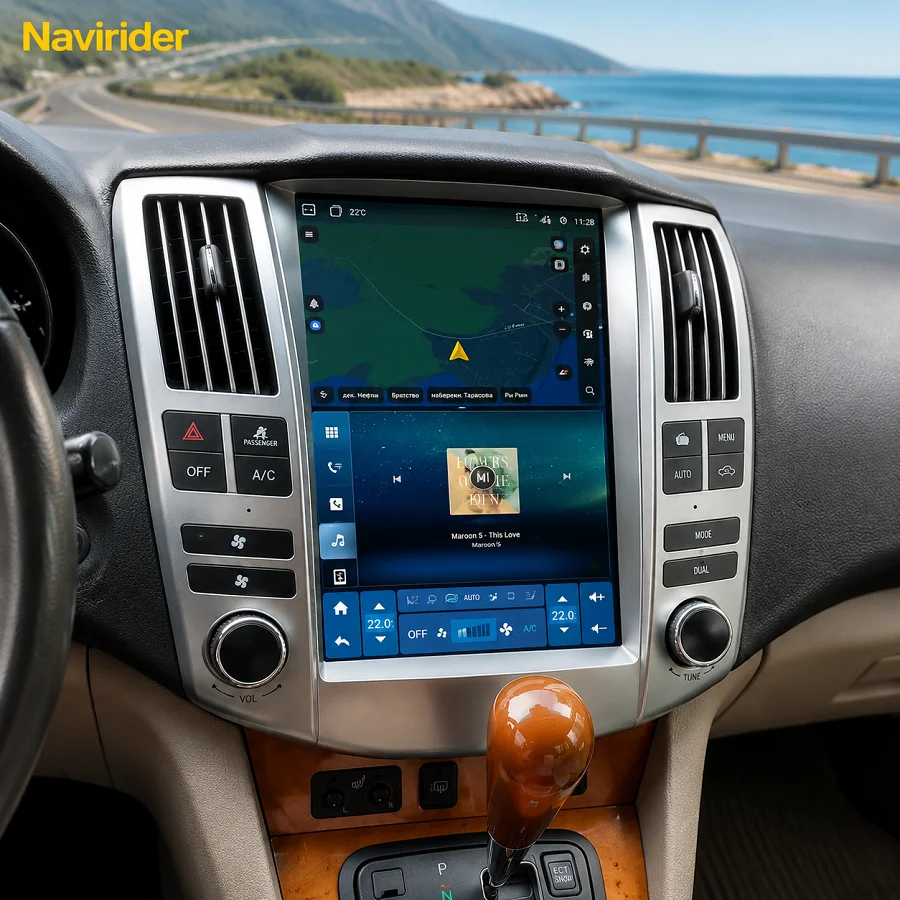 For Lexus RX RX300 RX330 RX350 RX400 Toyota Harrier 2003-2009 Android 15 Car Radio 12.1