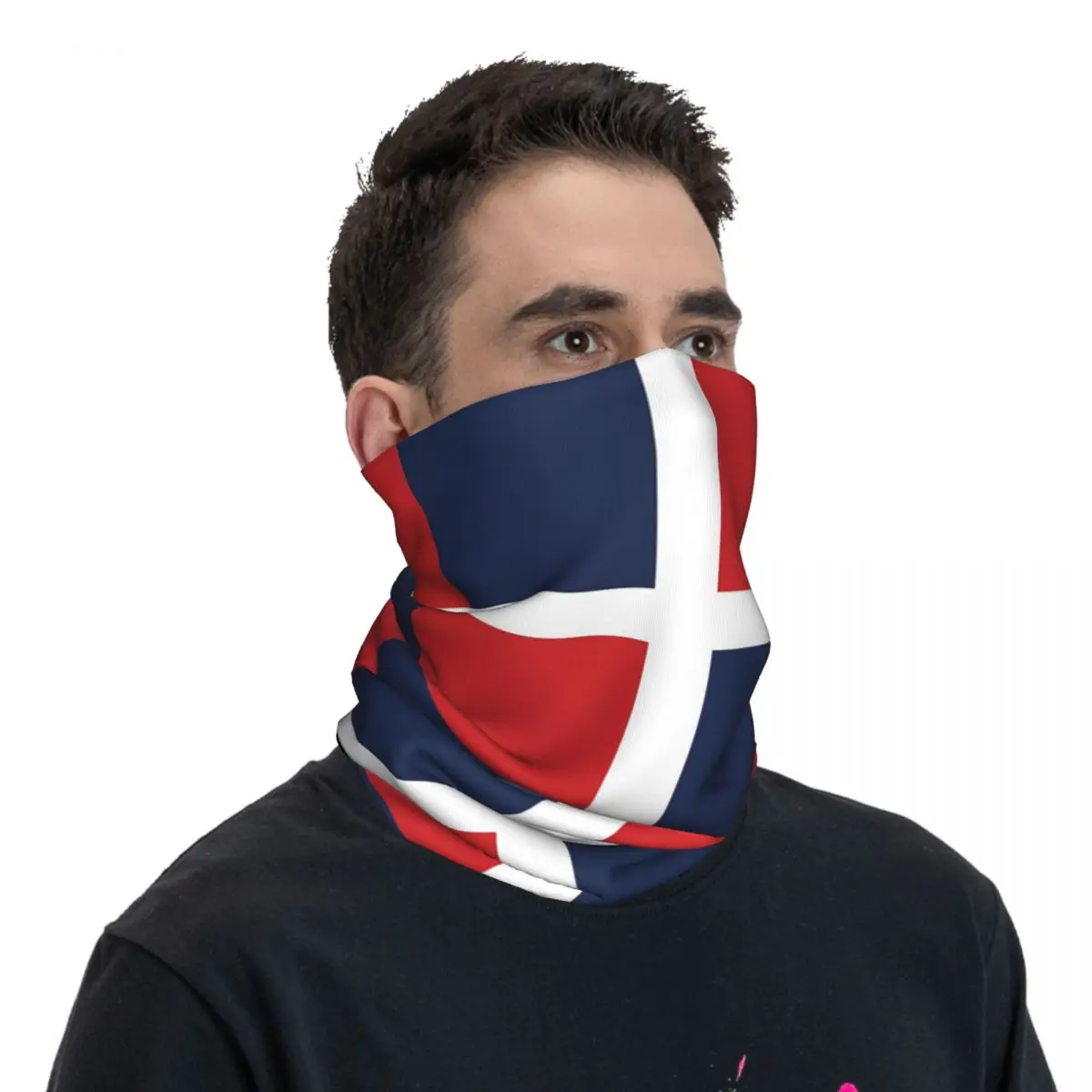 Résolu Republic Feel Bandana Neck Cover, Round planchers f, Balaclava Imaging, Unisex, Adult Respirant