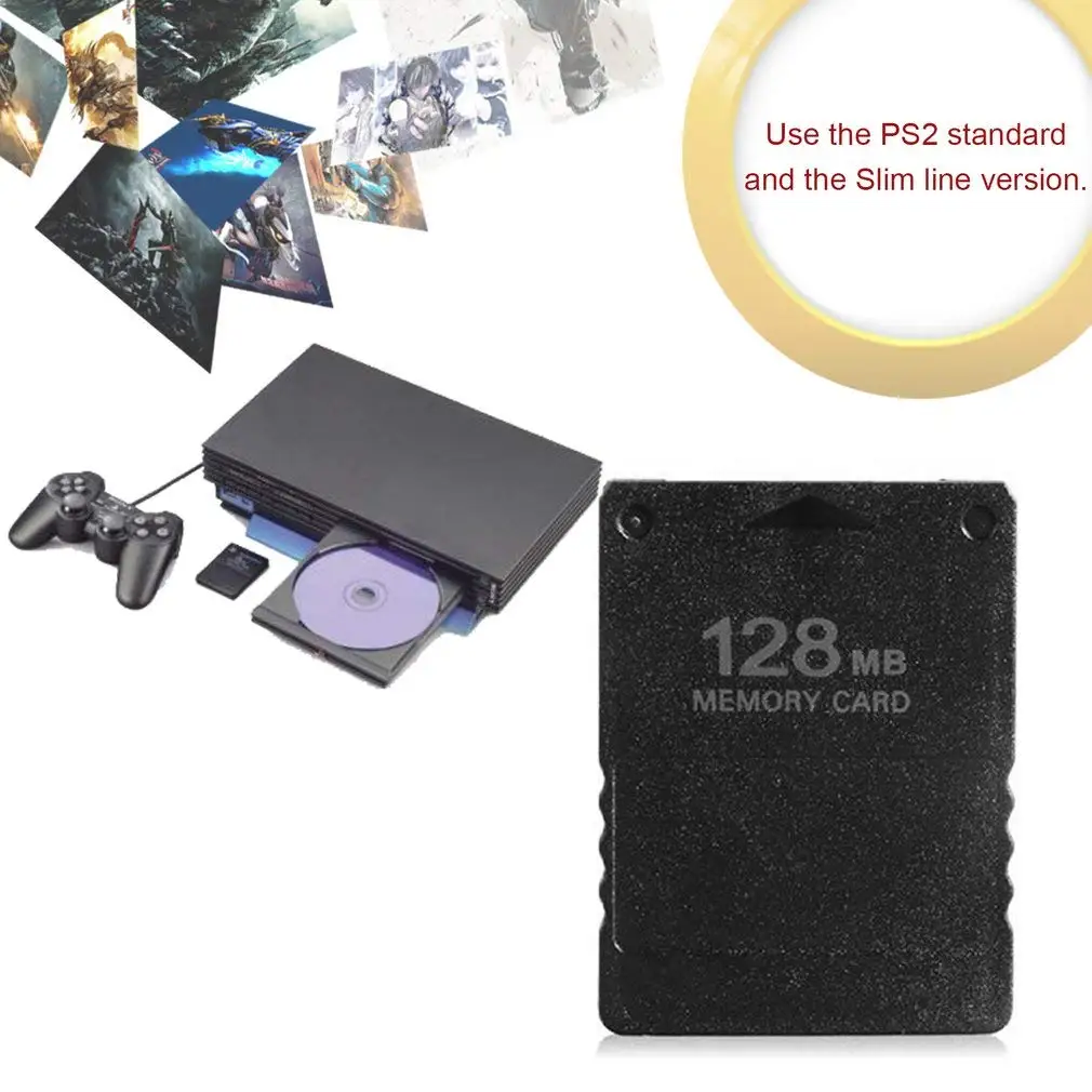 For PS2 Memory Card 8MB 16MB 32MB 64MB 128MB PS2 Memory Card for Sony PlayStation2 Store the Game Progress