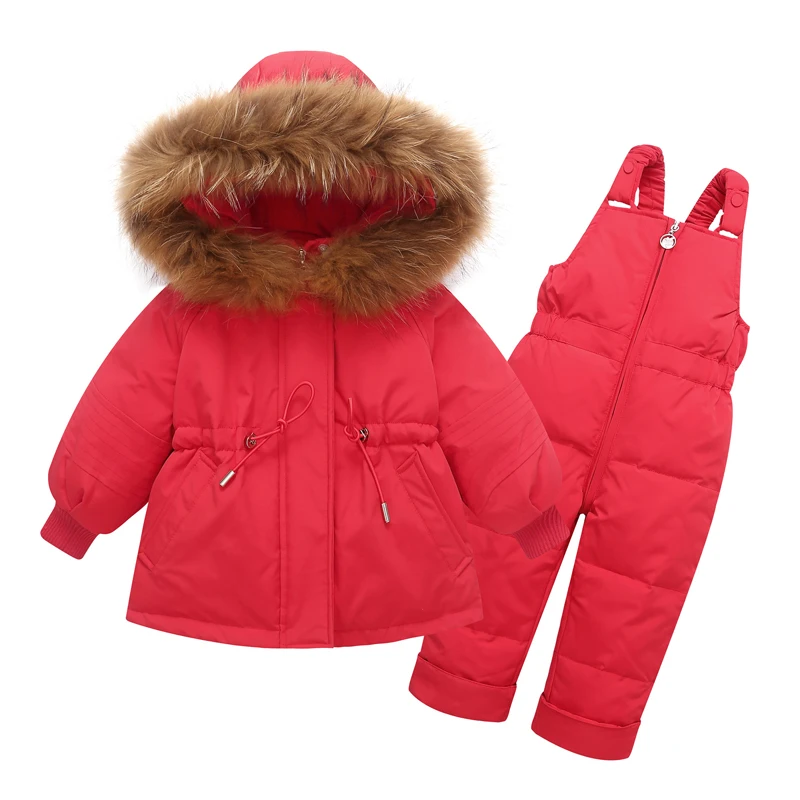 Russian Winter Jacket Kids Overalls for Girls Boys Kids Snowsuit Baby Boy Girl Coat Down Jackets Toddler New Year Clothing Set