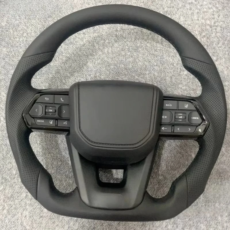 

Modification Full Leather Steering Wheel for Toyota Corolla LC300 Hilux N70 Fortuner Land Cruise GR Car Steering Wheel