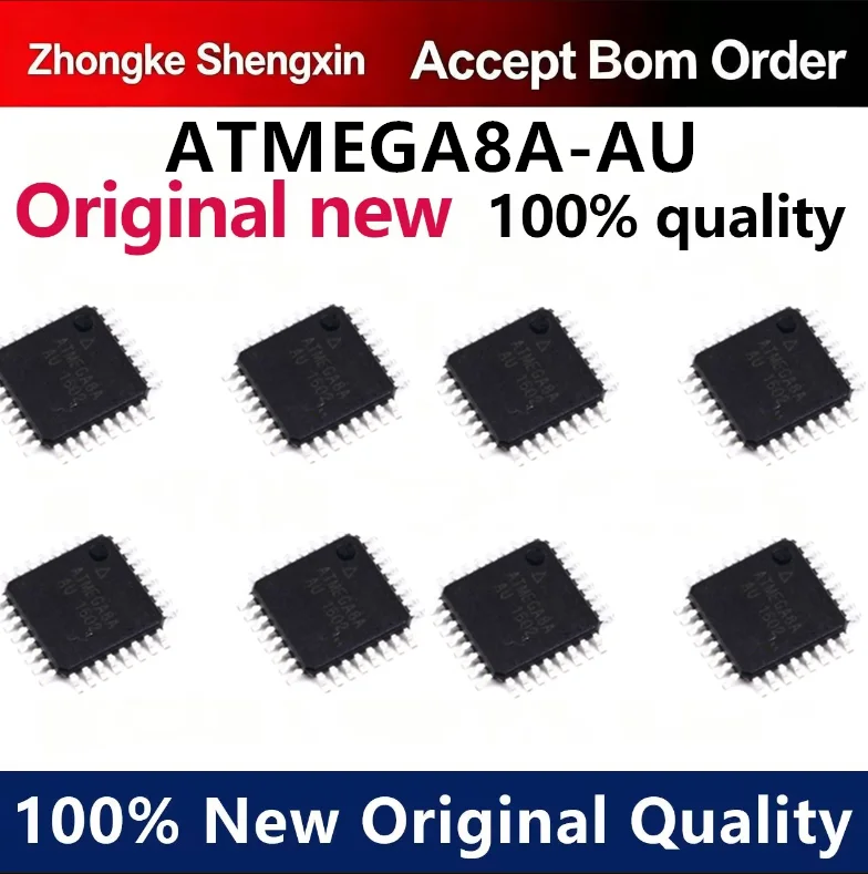 （5pcs-100pcs）Brand new original ATMEGA8A-AU ATMEGA8A U-TH package QFP32 8-bit microcontroller chip