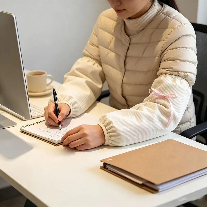 High Grade Polyester Arm Sleeves with Water Repellent Stain Resistant Easy Wipe for Kitchen Office School Craft Daily Use