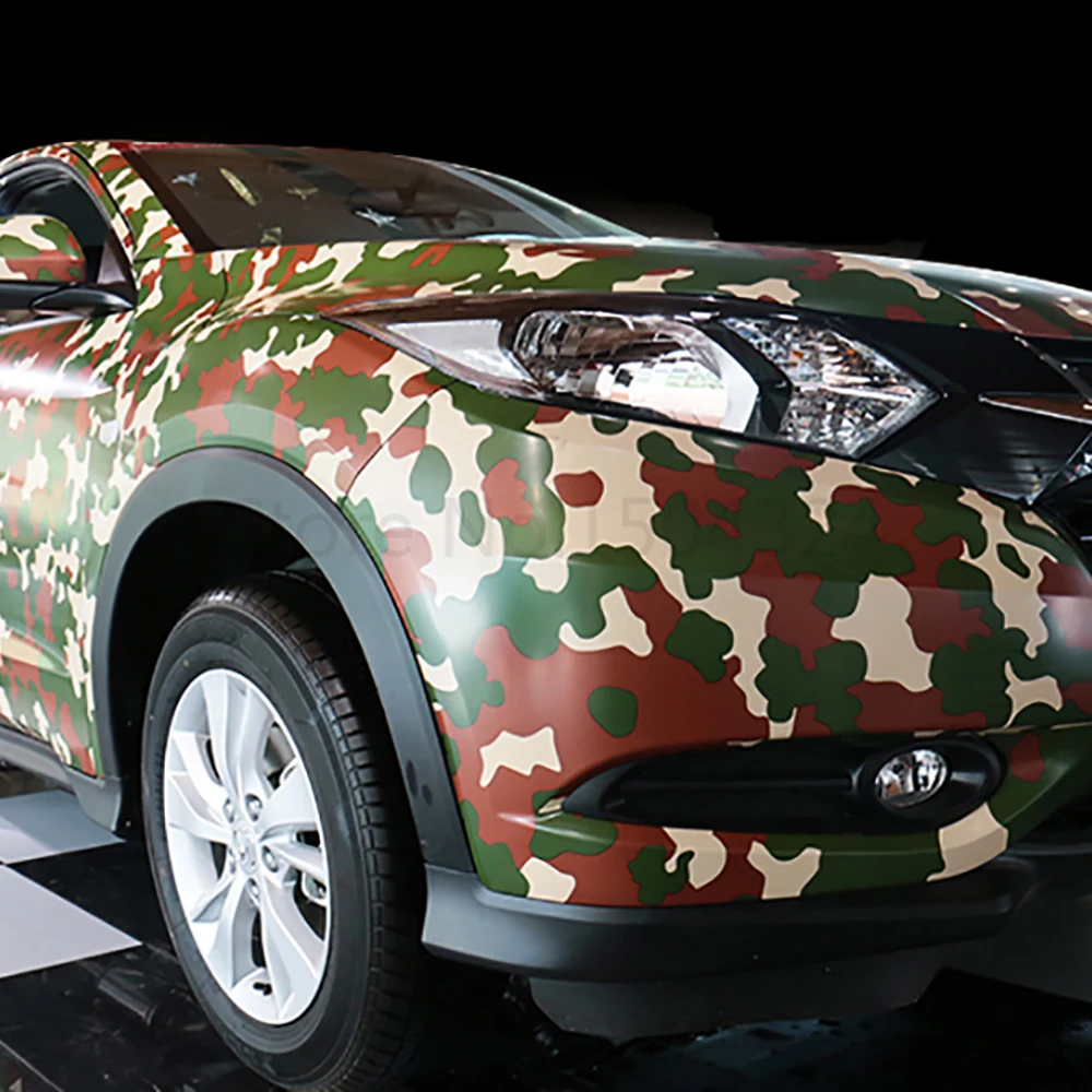 

50*200cm Car Camo Stickers Camouflage Army Military Green Vinyl Film Wrap Decals Air Bubble Free Auto Styling DIY Accessories