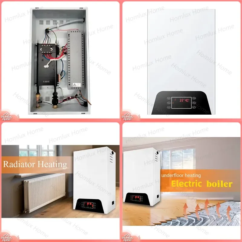 10KW WiFi Remote Control Wall Mounted Central Heating System Magnetic Induction Boiler for Radiator Floor Heating