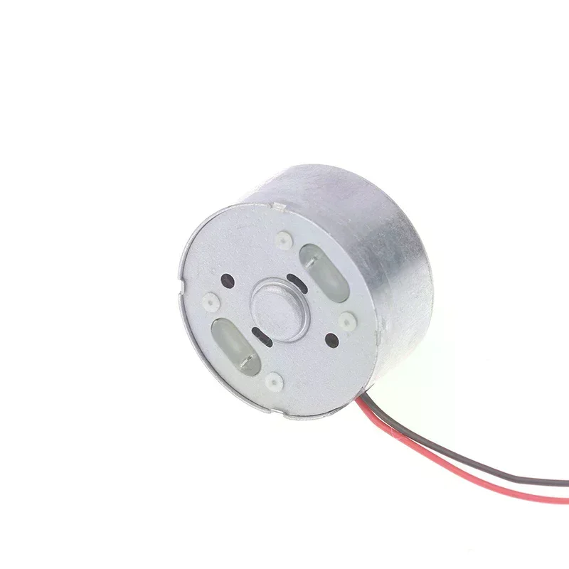 RF-300EA-1D390 DC 1.5V 3V 5V 6V 7250RPM Mini Mute 24mm Round Spindle Motor Precious Metal Brush Engine DIY Solar Power Toy Model