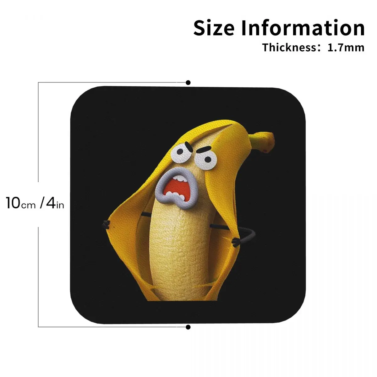 Banana Joe - The Amazing World Of Gumball Coasters PVC Leather Placemats Coffee Mats for Decor Kitchen Dining Pads Set of 6