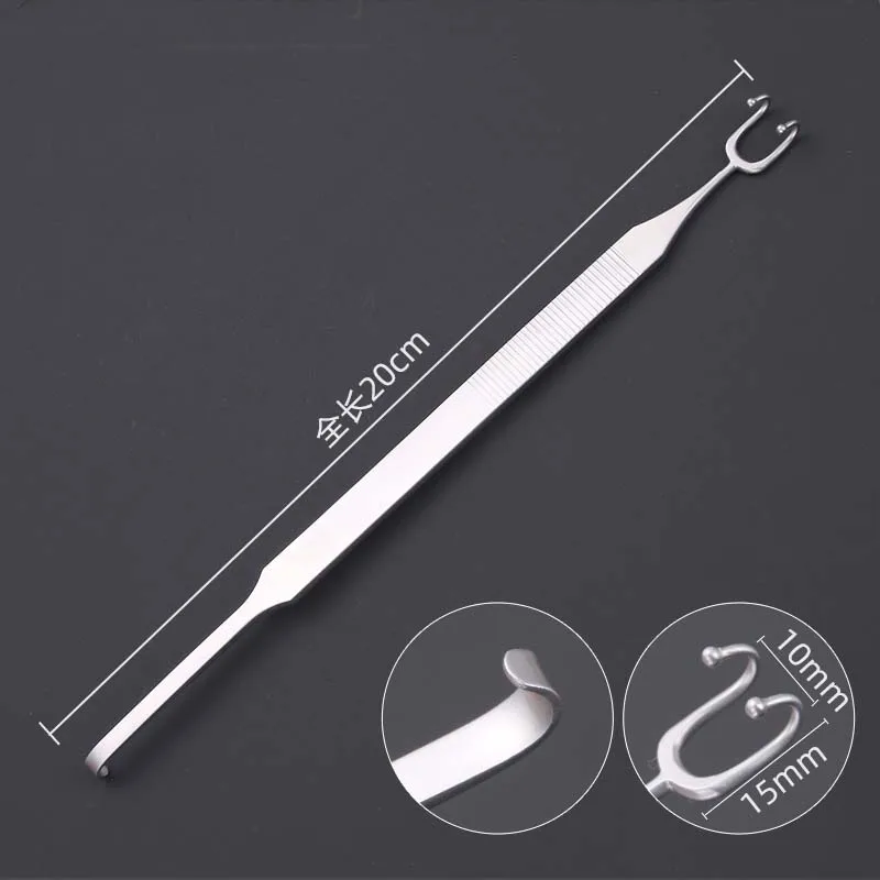 Nose hook double-headed Z-type nasal integrated hook stainless steel nostril hook eye bags beauty tools