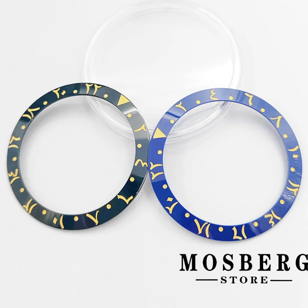 Ceramics Watch Bezel High Quality Black Insert Diameter 38mm*30.6mm For 40mm Watch Case Replace Accessories Parts image 4
