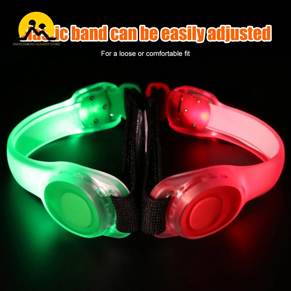 

1PC Night Running Armband Outdoor Sports LED Safety Warning Light Arm Band Wristband for Night Jogging Cycling Running