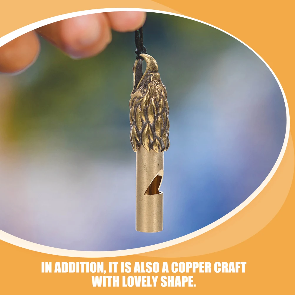 

2 Pcs Portable Retro Whistle Keychain Hiking Safety Diving Multifunctional Survival